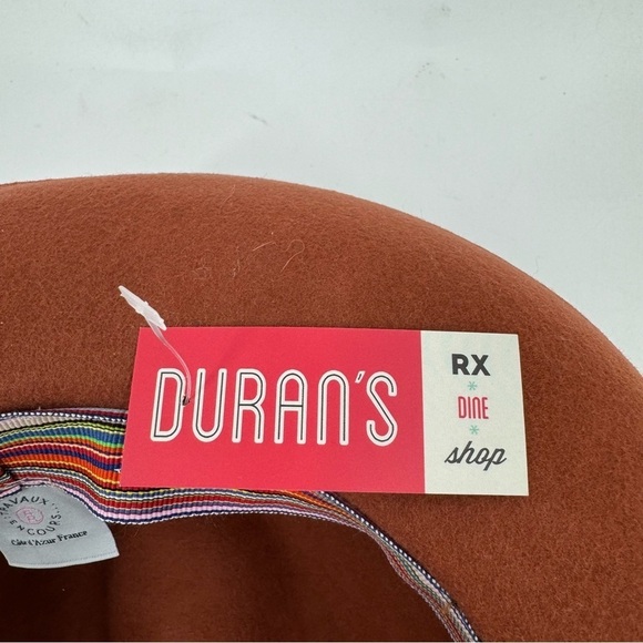 NWT Duran’s Terracotta 100% Wool Boho Fedora Hat - Picture 8 of 14